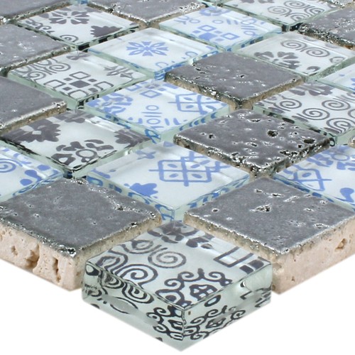 Muster naturstein glas - naturstein, mosaik