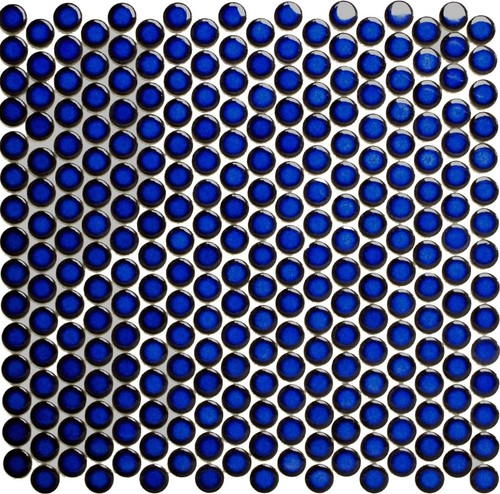 Knopfmosaik weiss blau - , schwarz